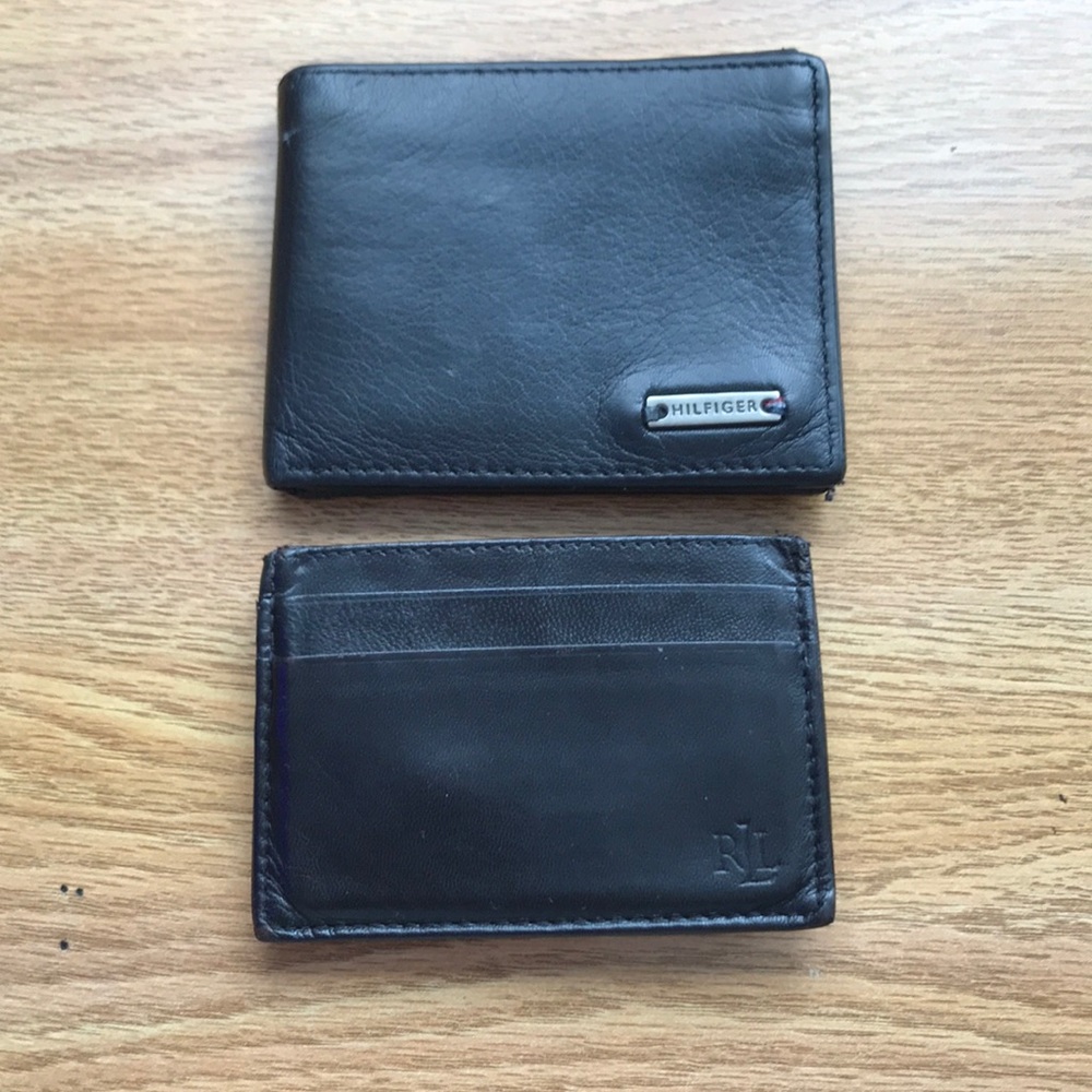 Polo money clip and Tommy Hilfiger wallet